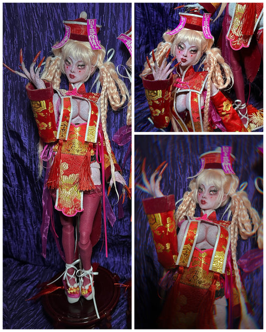 【僵尸姐妹】Jiang Shi Sisters -【月灵】 Yue Ling (Pink Skin)