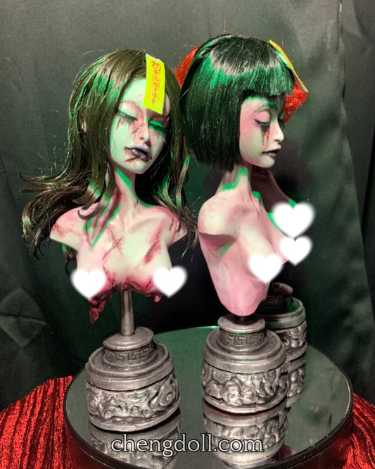 Jiang Shi Bust (Long Black Hair)