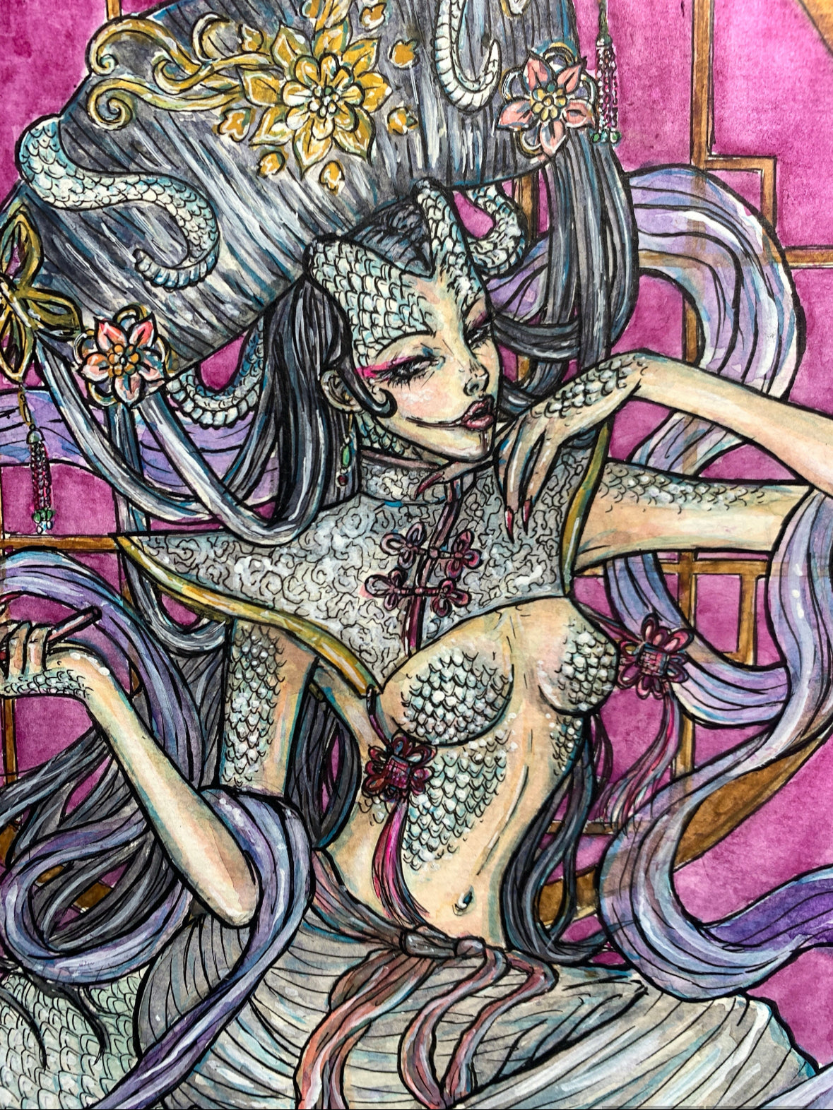 Madame White Snake Bai Suzhen Print