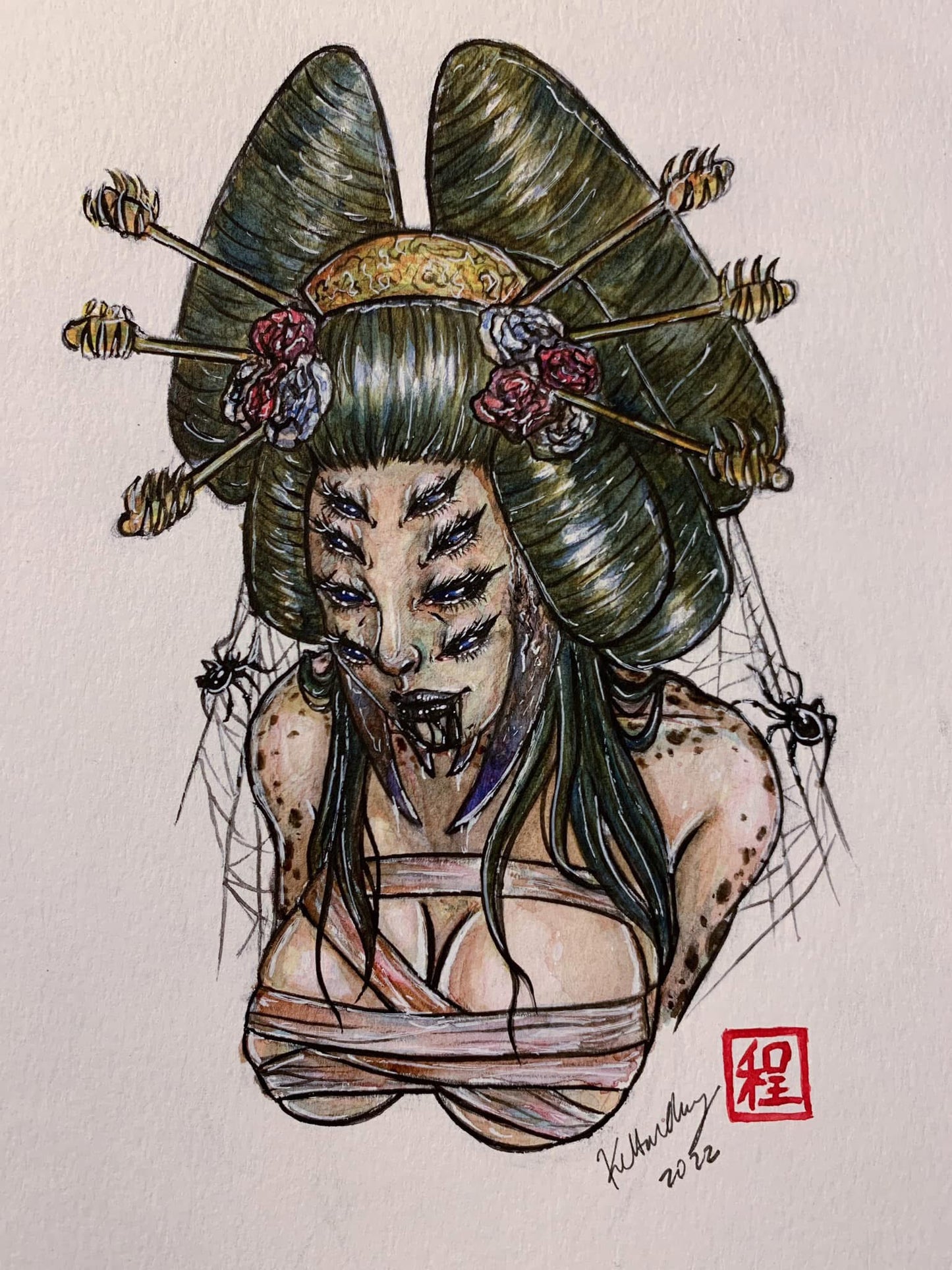 Jorogumo Art Print